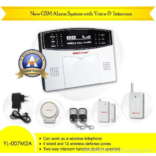 GSM Security Alarm System With Voice and Intercom (YL007M2A)
